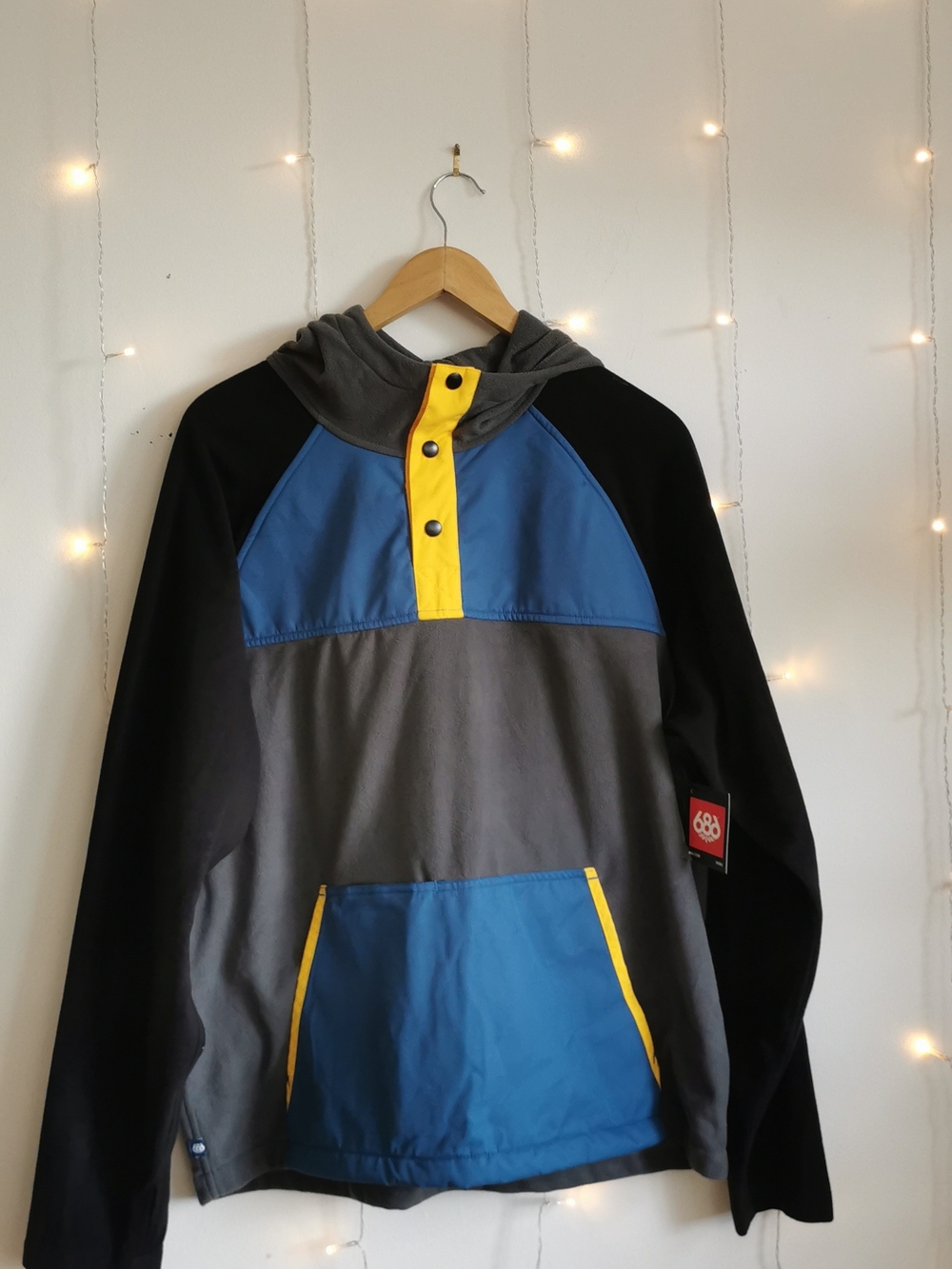 686, GLCR Project, Men’s, Snowboard, Fleece, Hoodie, Jacket, L